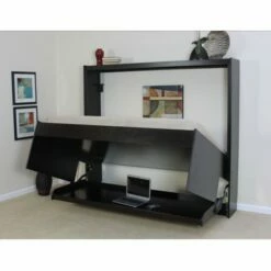 Avalon Hidden Bed With Desk 12 Avalon Hidden Bed With Desk -WALKER EDISON Shop Wallbeds Modern Birch Murphy Bed 5 1