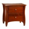 NYC Deal Clove Nightstand (2 Drawers) Cherry -WALKER EDISON Shop clove ns dc