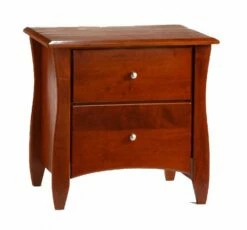 NYC Deal Clove Nightstand (2 Drawers) Cherry