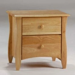 Clove Nightstand (2 Drawers) Natural