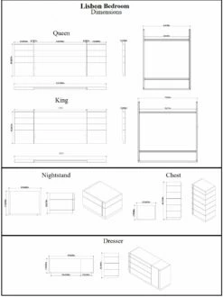 Lisbon Premium Bed 7 Lisbon Premium Bed -WALKER EDISON Shop lisbon dims