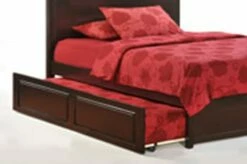 K Series Solstice Cherry Platform Bed -WALKER EDISON Shop trundle 1